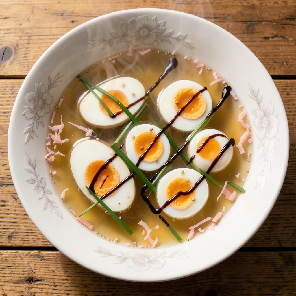 Clear Egg Soup Recipe: Silky Yolk Swirls in Fragrant Ginger Broth