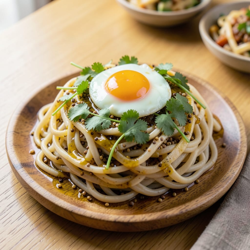 Bengali Egg Pasta Recipe: Mustard Seed Spice and Silky Yolk Fusion