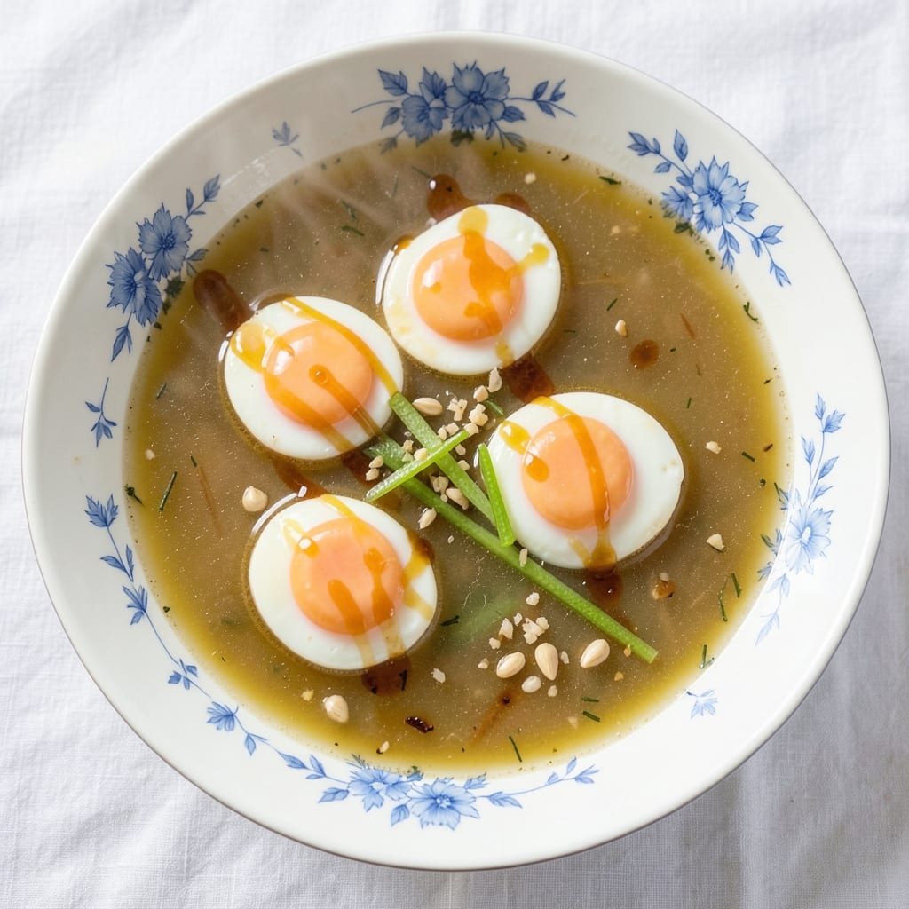 Boiled Egg Soup Recipe: Silky Yolk Rivers in Fragrant Ginger-Broth