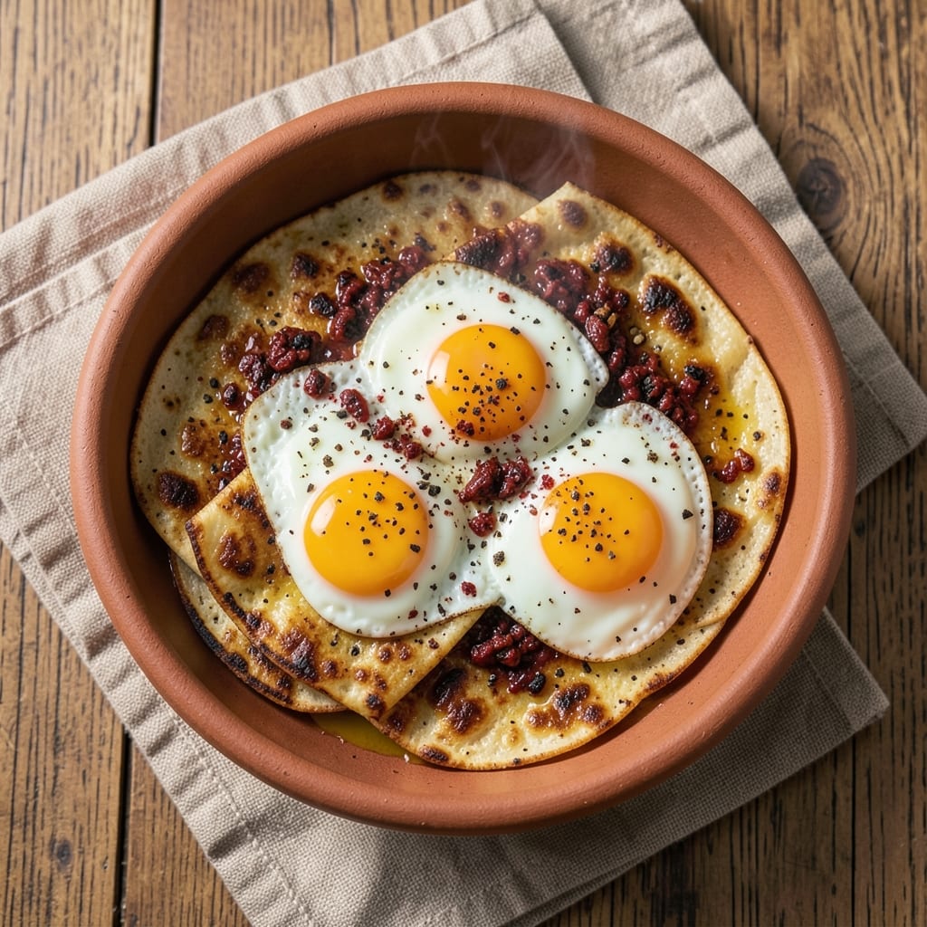 Corn Tortillas and Egg Recipe: Smoky Chipotle Yolk With Crispy Edges