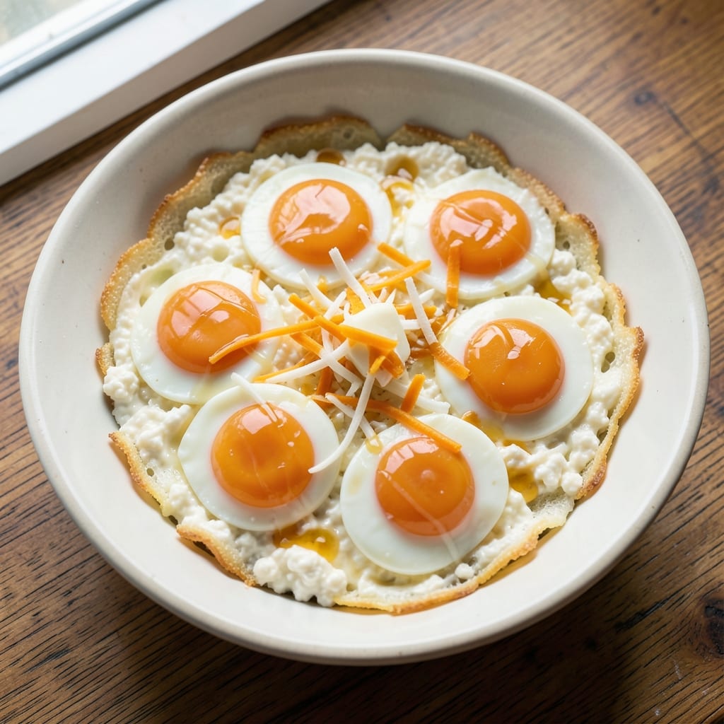 Cottage Cheese Egg and Mozzarella Recipe: Crispy Top, Silky Scramble, Gooey Cheese Layers