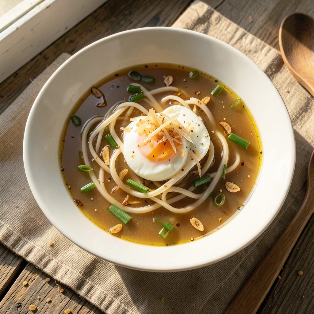 Cassie's Egg Drop Soup Recipe: Silky Yolk Ribbons in Fragrant Ginger Broth
