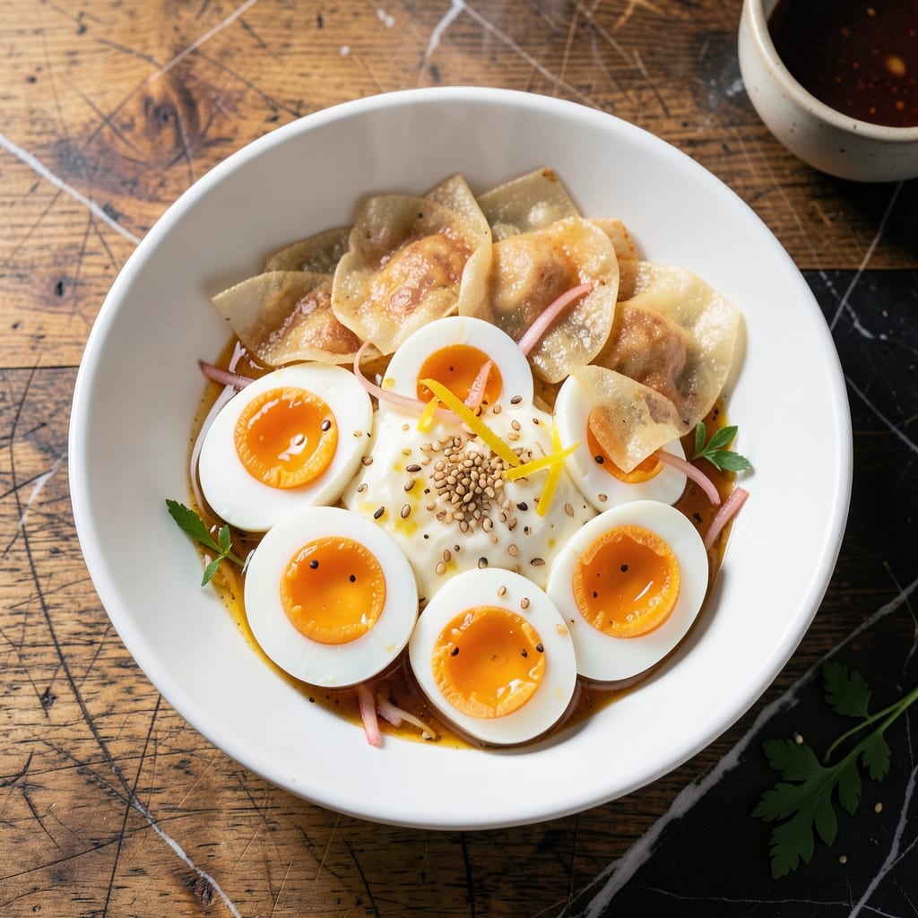 Chinese Egg Salad Recipe: Crispy Wonton Cups With Silky Scrambled Centers