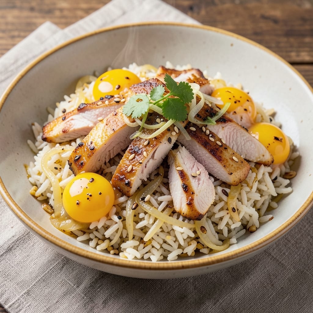 Chicken Egg Fried Rice Recipe in Urdu: One-Pan Spiced Comfort with Soft-Boiled Eggs