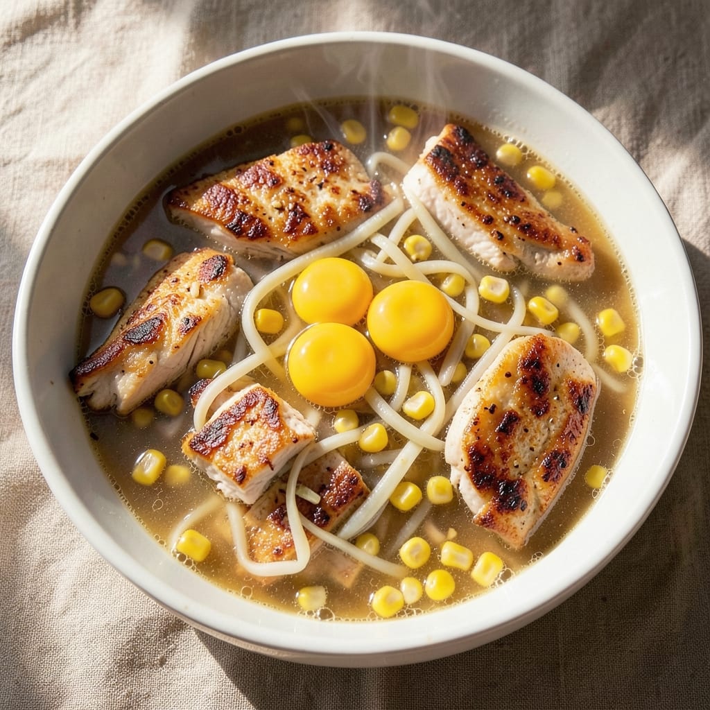 Chicken Corn Egg Soup Recipe: Silky Broth With Three-Peptide Umami Depth