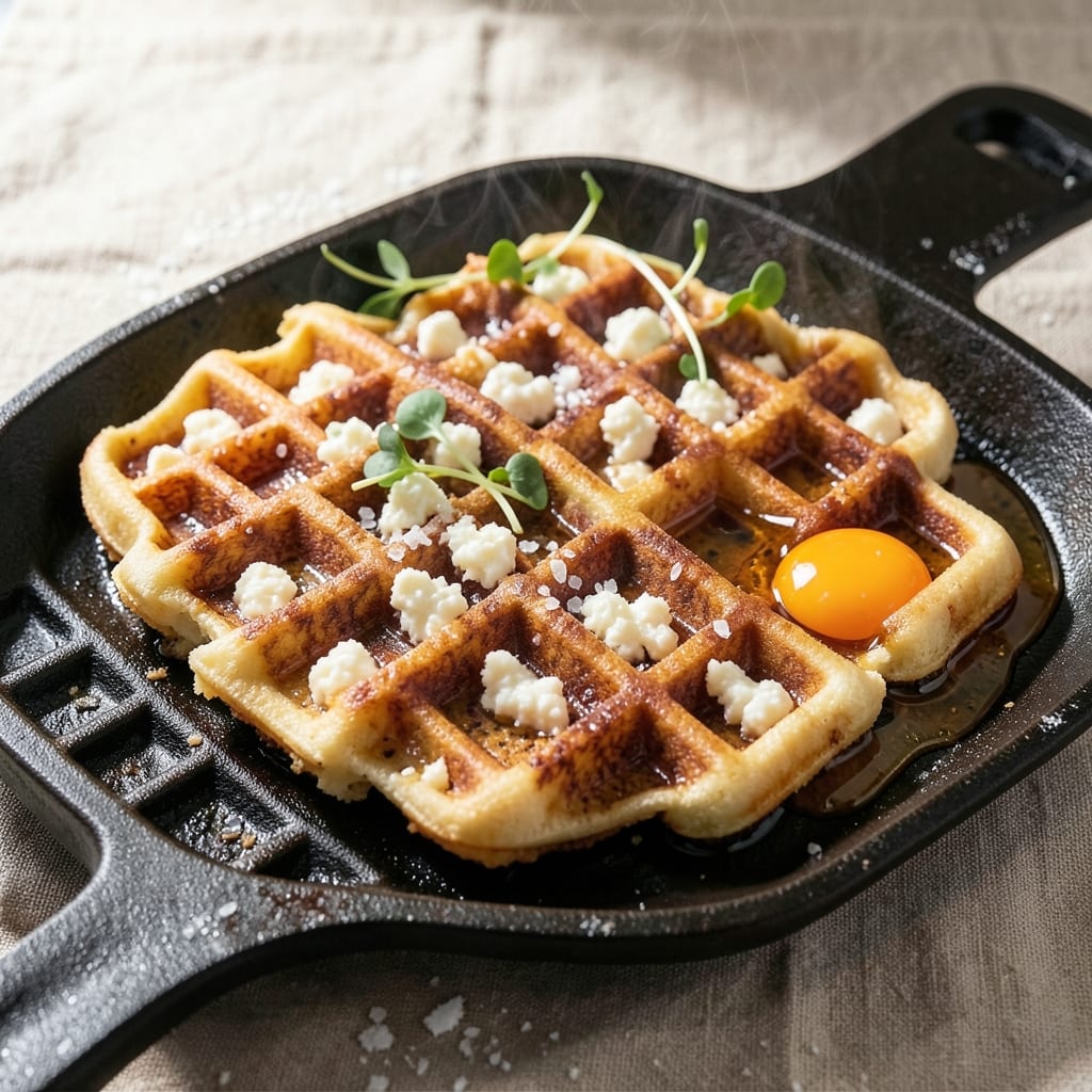Cottage Cheese Egg Waffles Recipe: Crispy-Gridded, Creamy-Centered Breakfast Bites