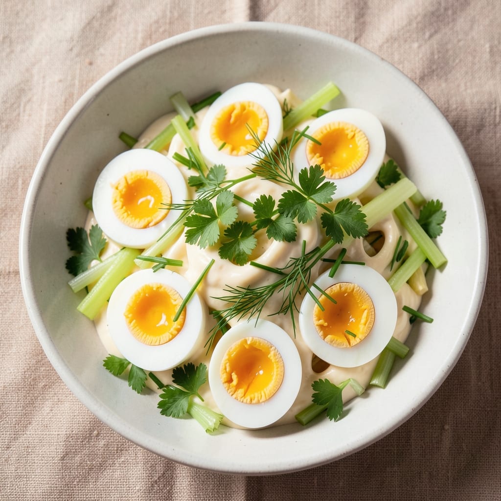Ayesha's Egg Salad Recipe: Herb-Packed Bites With Crunchy Celery Bases