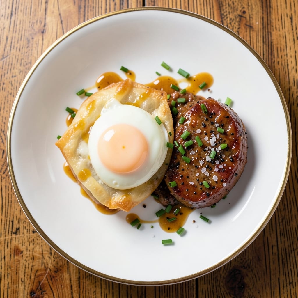 Bobby Flay's Scotch Egg Recipe: Crispy Wonton Cups With Spiced Sausage Hearts