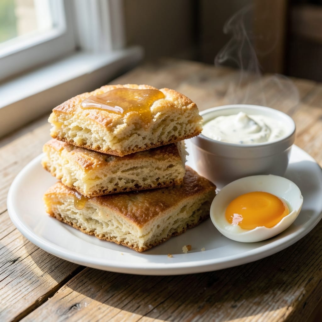 Cottage Cheese Egg Biscuit Recipe: Flaky Layers With Silky Yolk Streaks