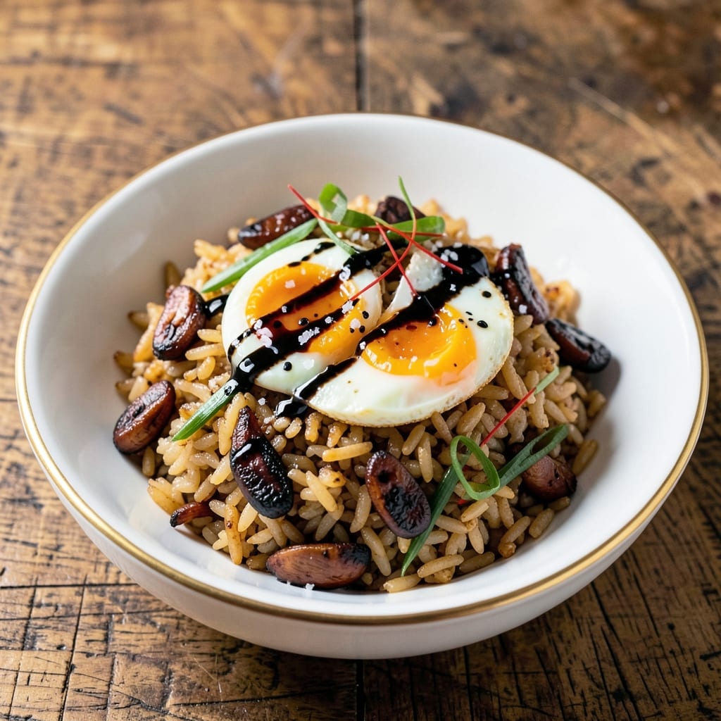 Burnt Garlic Egg Fried Rice Recipe: Smoky Char and Silky Yolk Rivers