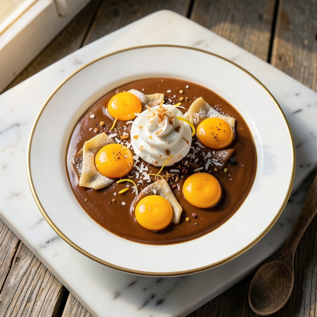 Chocolate Egg Yolk Recipe: Silky Ganache Hearts in Crispy WonTon Cups