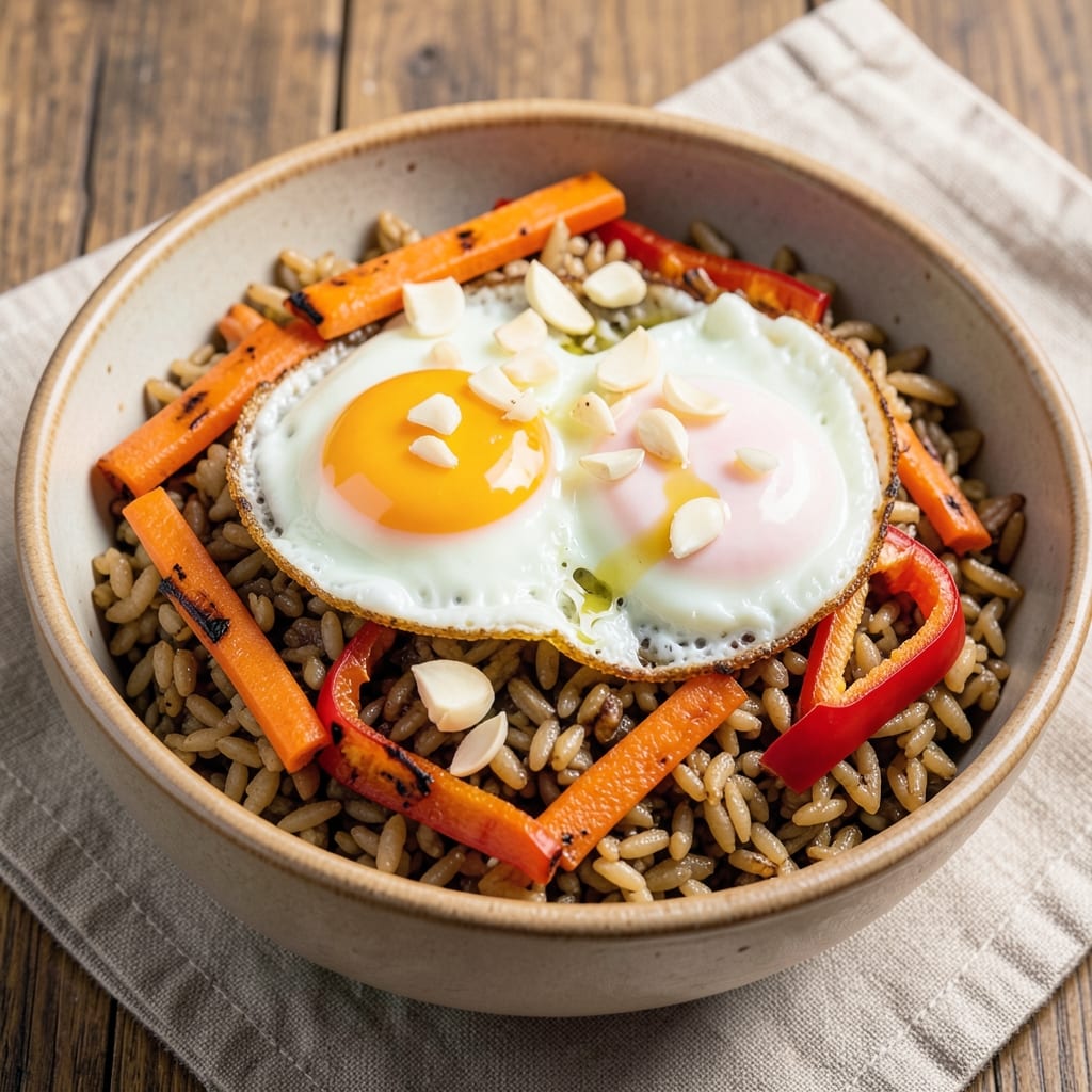 Brown Rice and Egg Recipe: Savory Stir-Fry with Nutty Grain Base