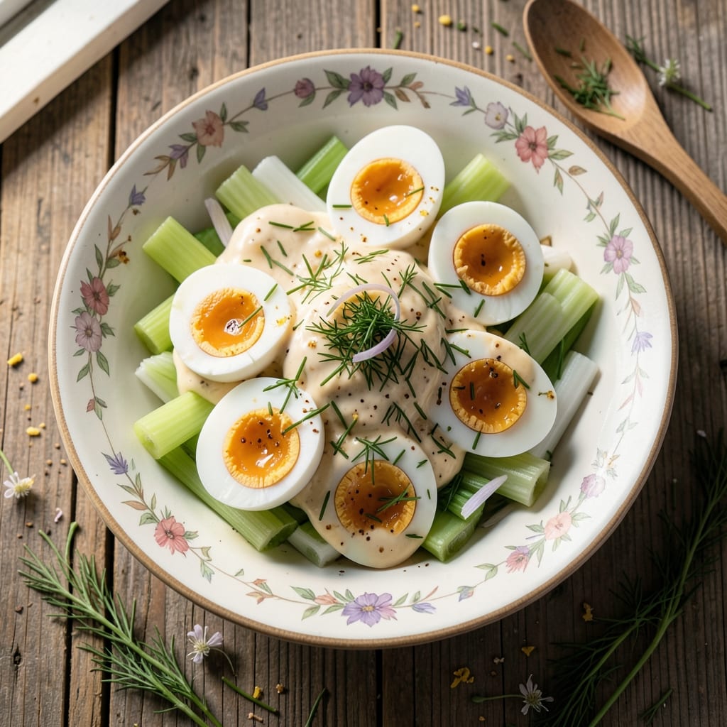 Country Egg Salad Recipe: Crispy Crouton Crunch and Creamy Yolk Bites