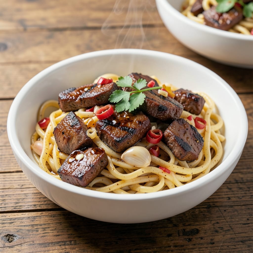 Beef Tips over Egg Noodles Recipe: Pan-Seared Richness With Umami Depth
