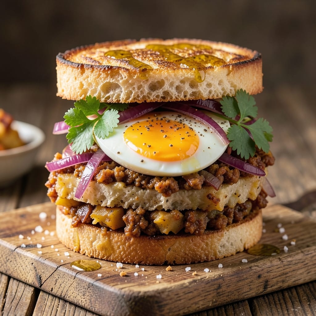 Boiled Egg Sandwich Recipe Indian Style: Spiced Masala Onion Magic