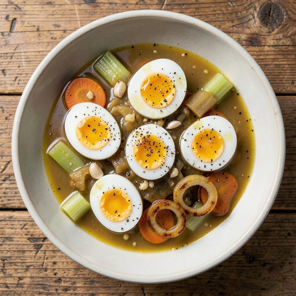 Boiled Egg Stew Recipe: Savory Broth with Silky Poached Eggs