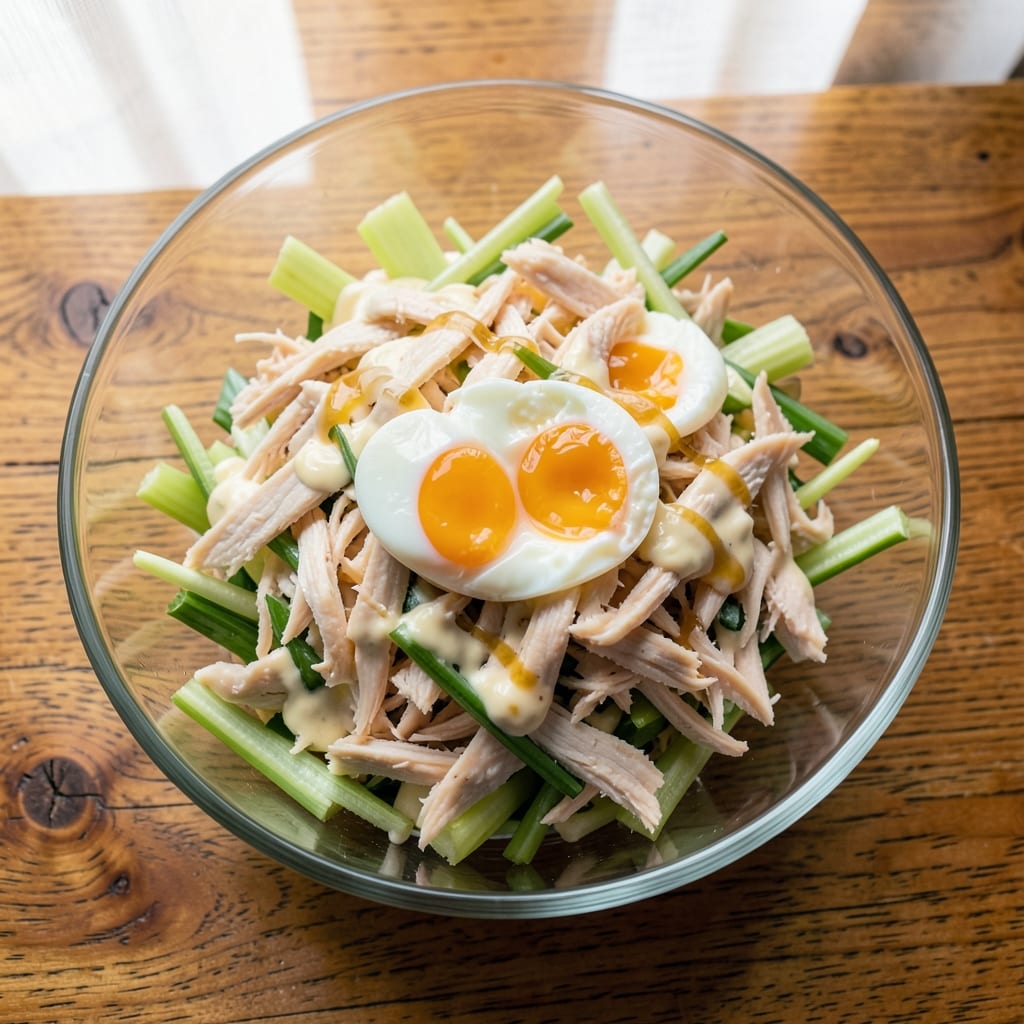 Broken Egg Chicken Salad Recipe: Crunchy Celery and Herb-Packed Protein Bites