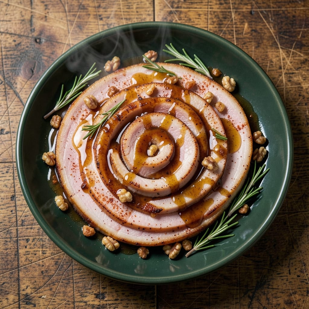 Big Green Egg Spiral Ham Recipe: Glazed Caramel Crunch With Perfect Spiral Hold
