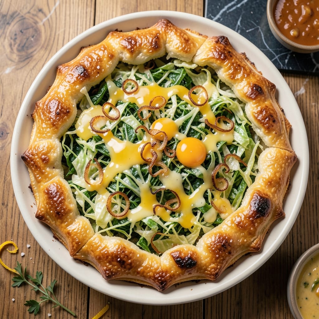 Cabbage and Egg Pie Recipe: Flaky Crust, Silky Egg-Cabbage Fusion