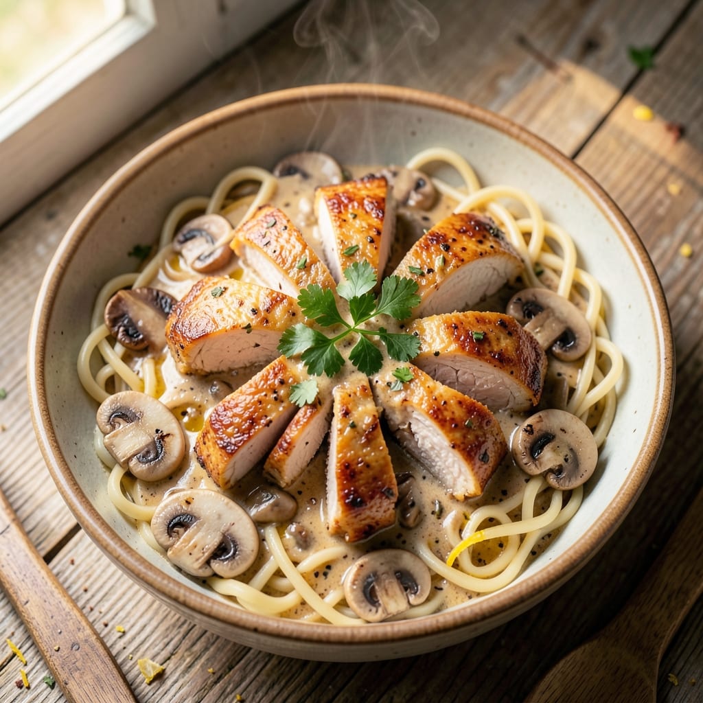 Chicken Mushroom Egg Noodle Recipe: Umami-Packed One-Pan Meal in 25 Minutes