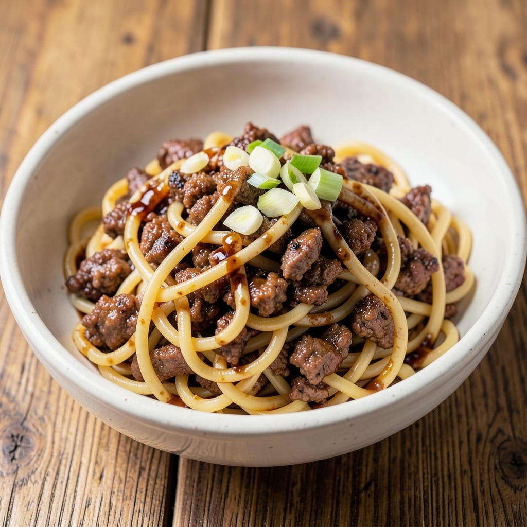 Beef and Frozen Egg Noodles Recipe: One-Pan Protein-Packed Breakfast
