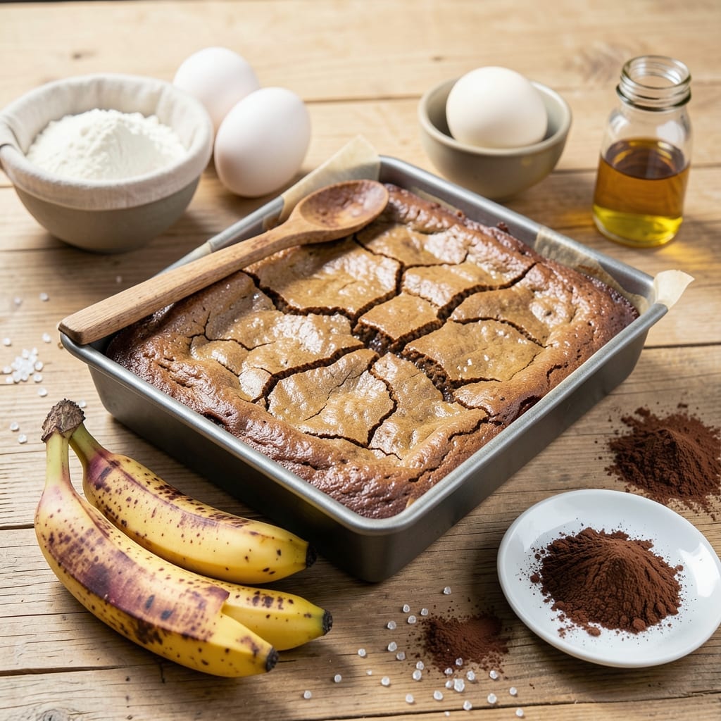 Banana Egg Cocoa Powder Brownie Recipe: Fudgy Layers With Hidden Egg Boost