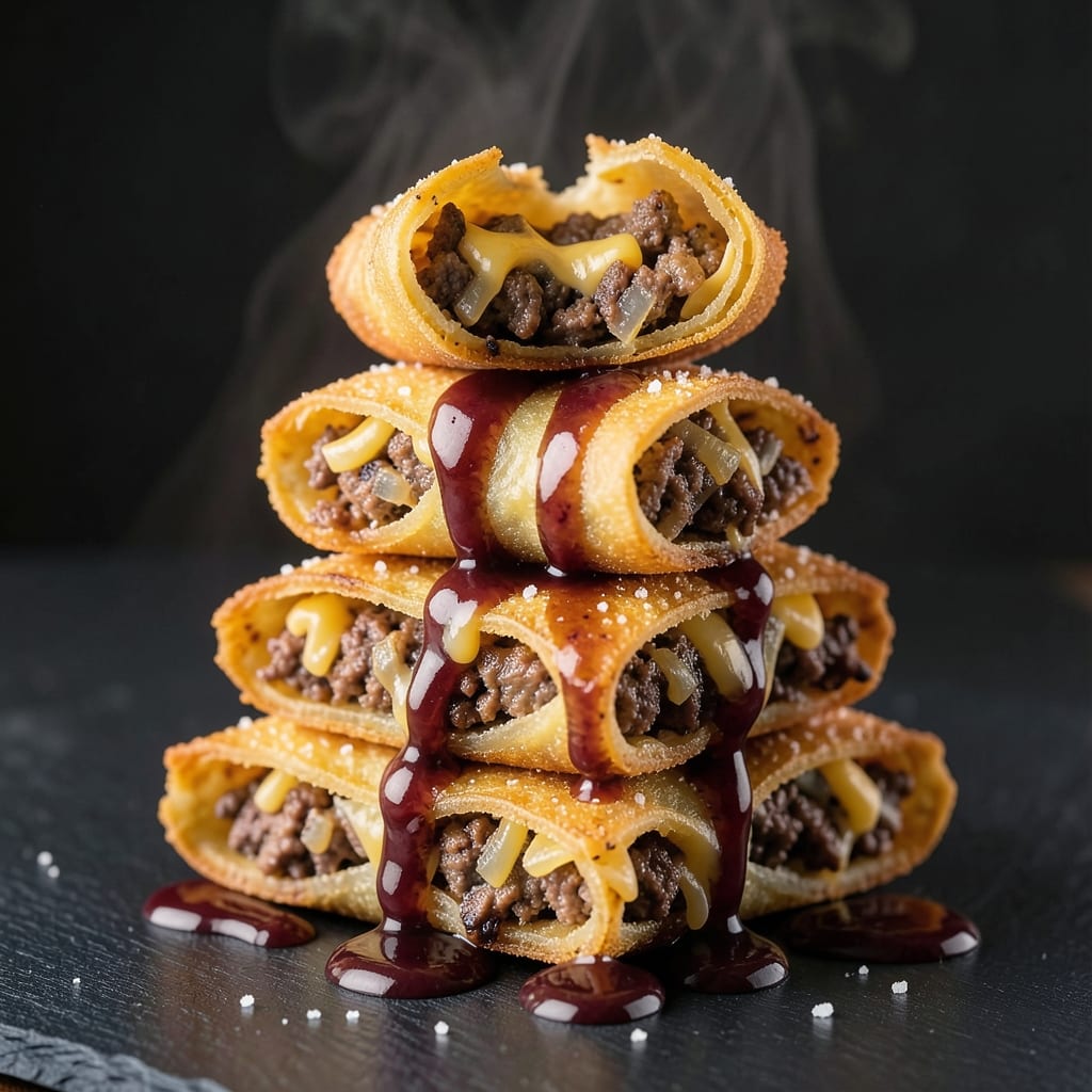 Cheeseburger Egg Rolls Recipe: Cheesecake Factory's Crispy Wonton Cups With Runny Yolk Magic