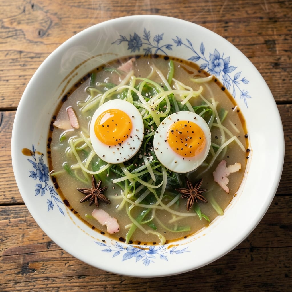 Cabbage Egg Drop Soup Recipe: Silky Yolk Streams in Fragrant Ginger-Broth Bowl