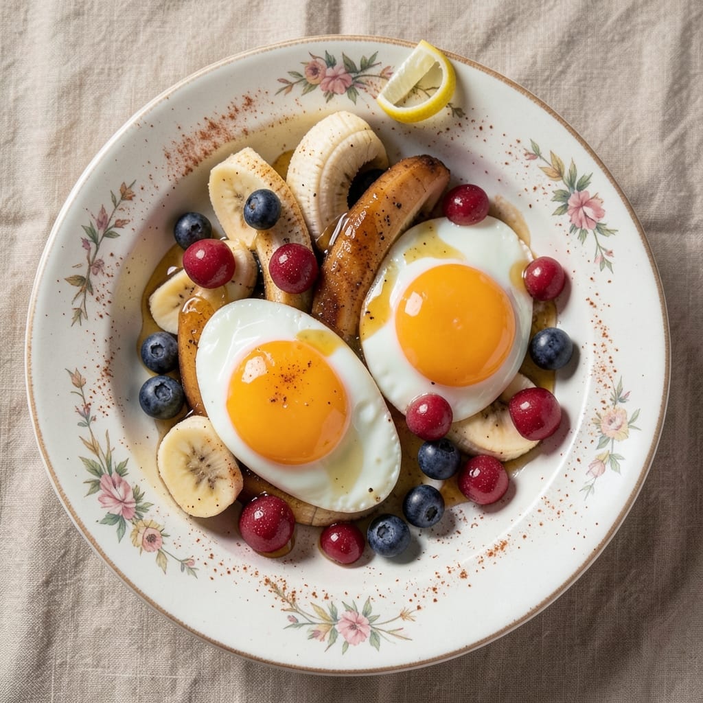 Banana, Egg, and Blueberry Recipe: Triple-Layered Breakfast Bliss