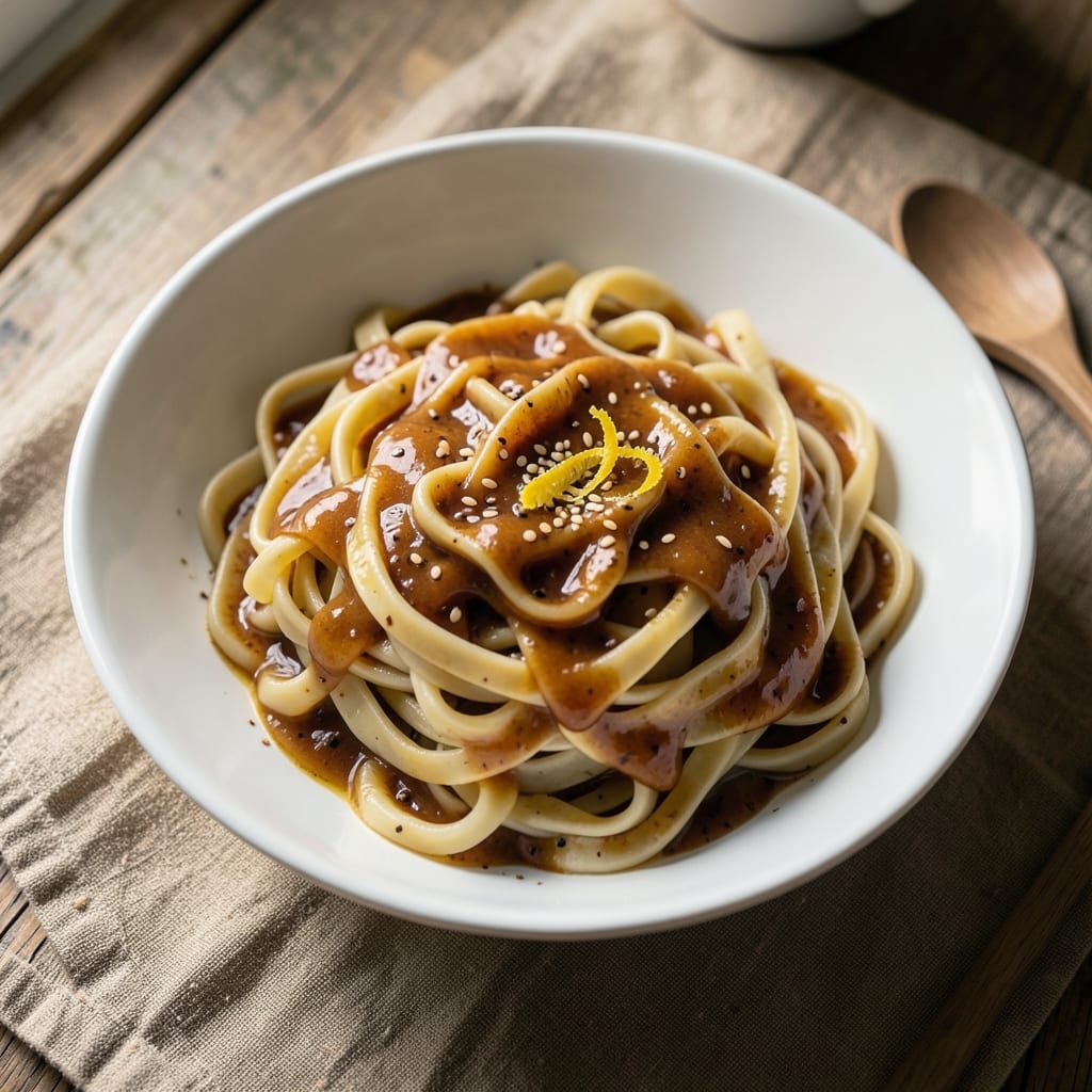 Broad Egg Noodles Recipe: Silky Yolk Rivers in Crispy Wonton Cups