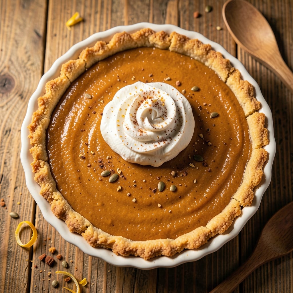 Dairy-Free Egg-Free Pumpkin Pie Recipe: Spiced Coconut Crust and Velvety Filling