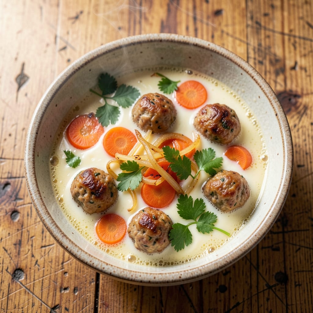 Baked Egg and Meatball Soup Recipe: Bistro-Style Comfort in One Pot