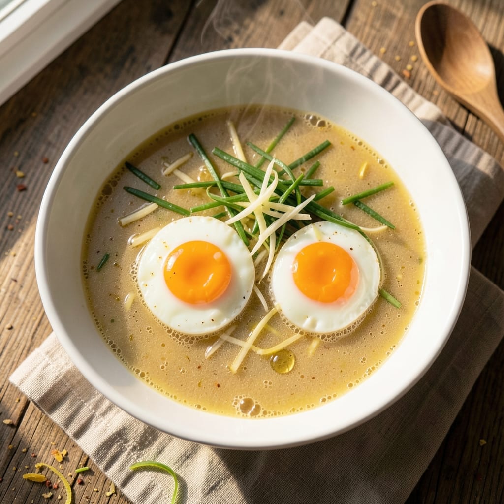 Best Egg Drop Soup Recipe Ever: Silky Yolk Ribbons in Savory Broth