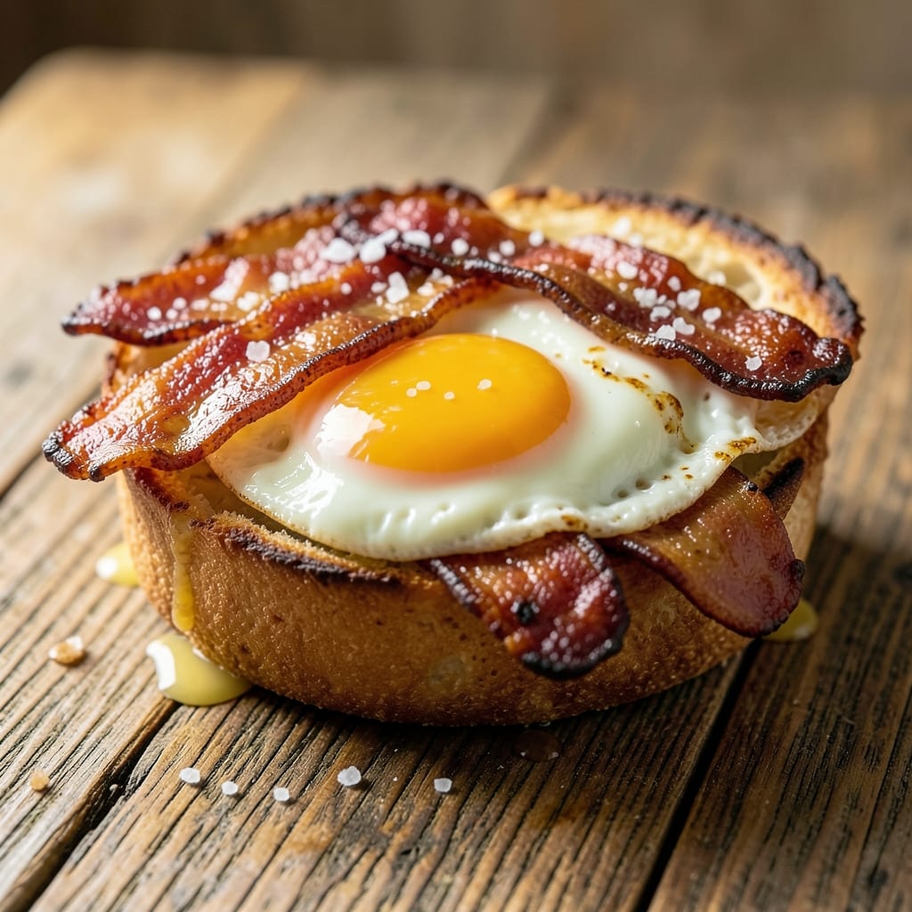 Bacon, Egg, and Cheese McMuffin Recipe: Fluffy Eggs and Crispy Bacon in Handheld Perfection