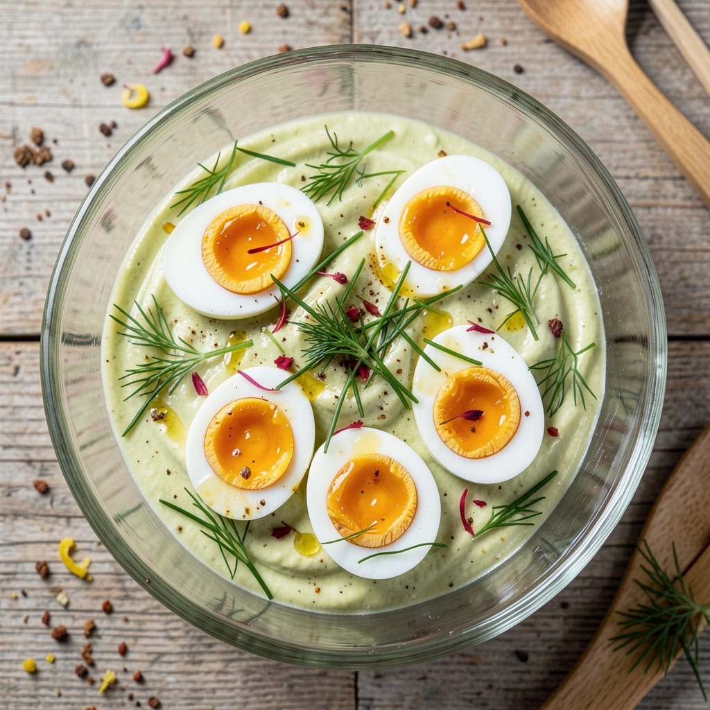 British Egg Salad Recipe: Crispy Croutons and Zesty Mayonnaise Twist
