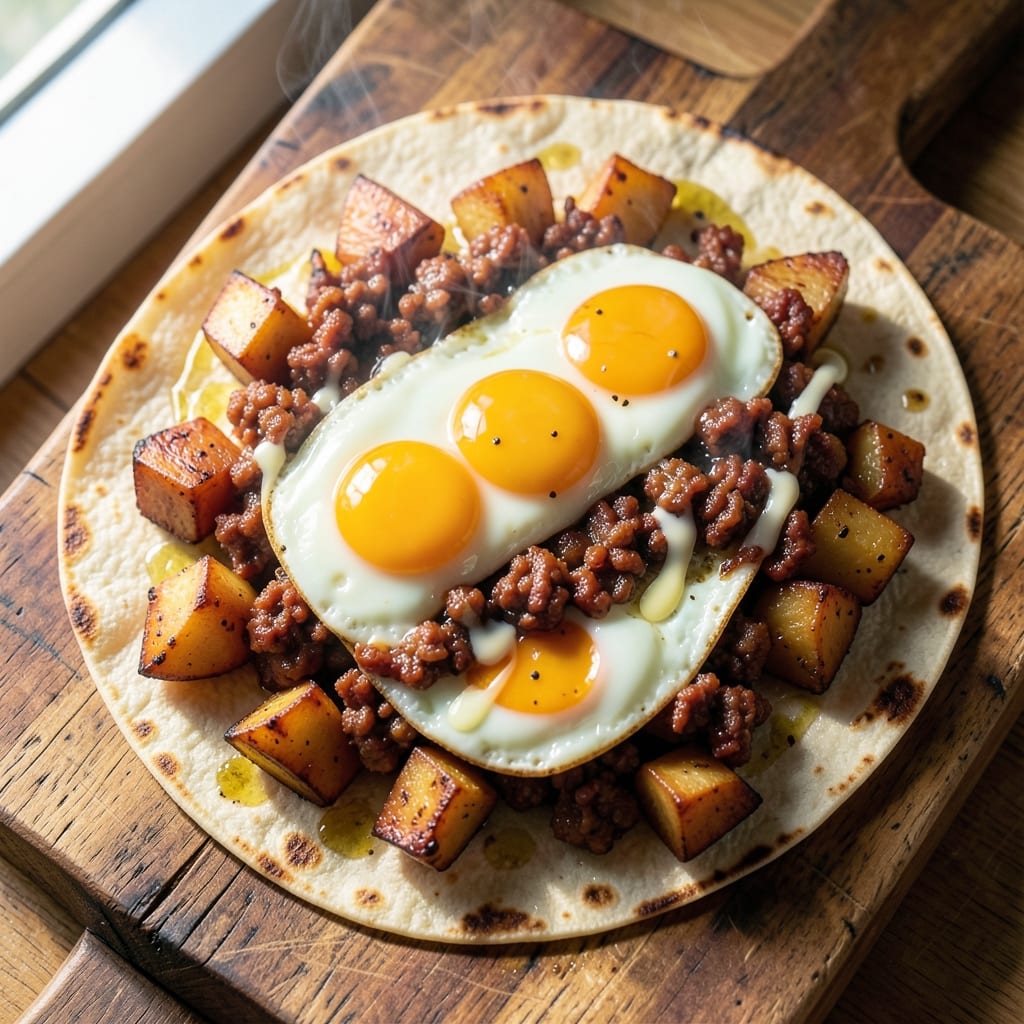 Chorizo Egg and Potato Burrito Recipe: Smoky-Spiced Breakfast Wrap in 20 Minutes