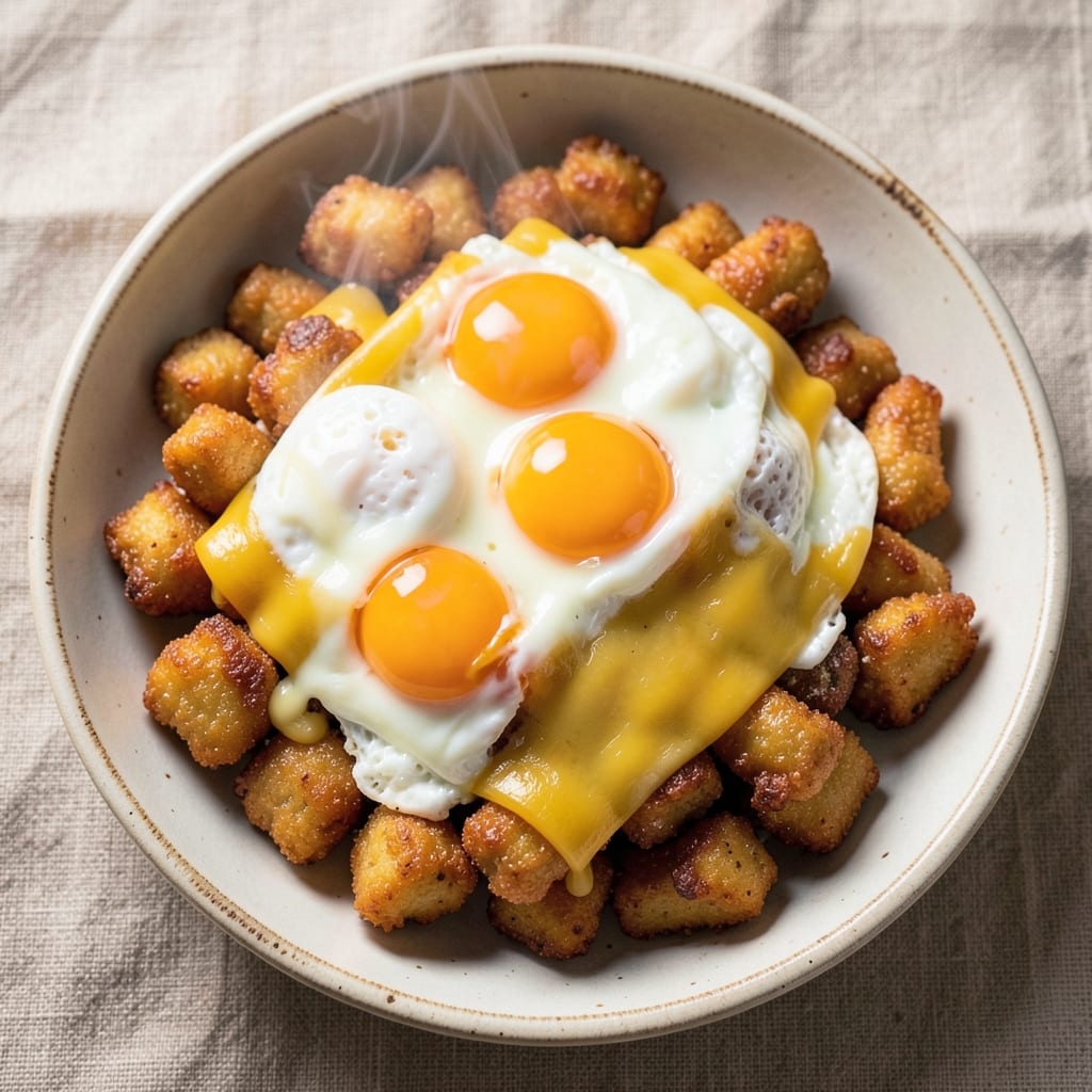 Eatingwithzion Potato Egg Tater Tots Recipe: Crispy Potato Shells Stuffed With Fluffy Scrambled Yolk