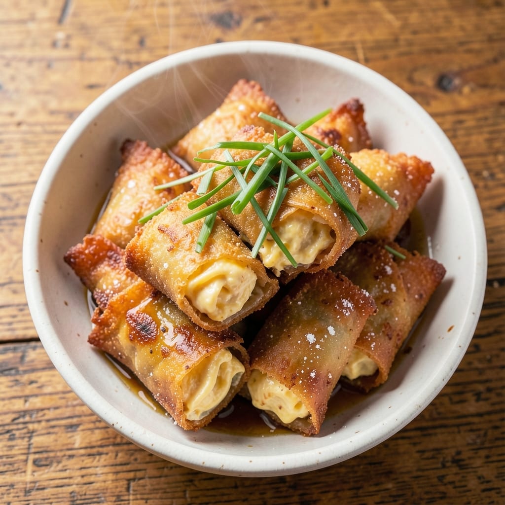 Crispy Fried Egg Rolls Recipe: Double-Crusted Crunch With Runny Yolk Magic