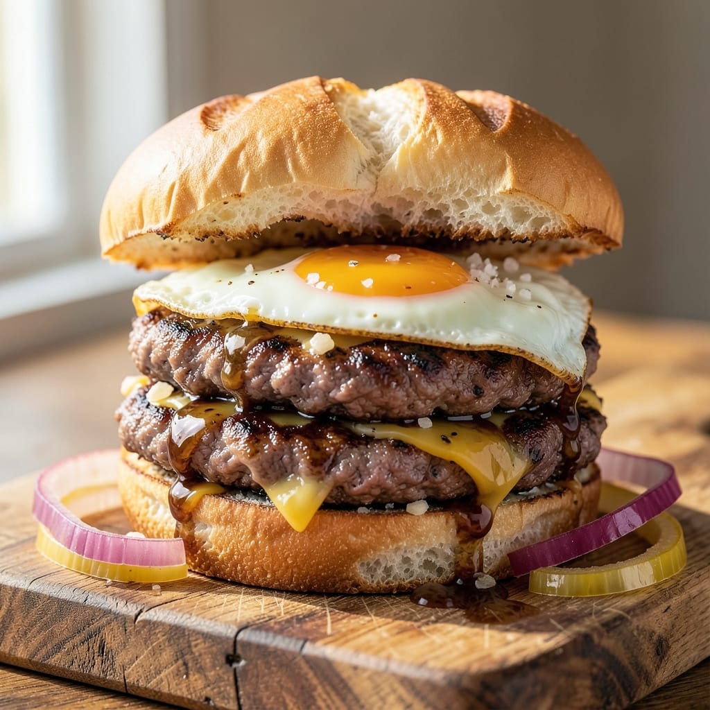 Burger Recipe With Egg or No Egg: Customizable Crispy or Fluffy Centers