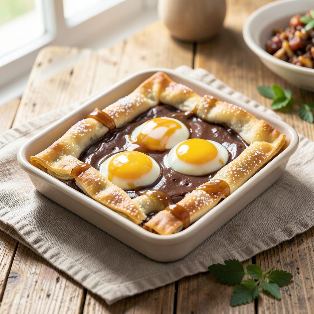 Chocolate Egg Tarts Recipe: Rich Ganache Hearts in Crispy Wonton Shells