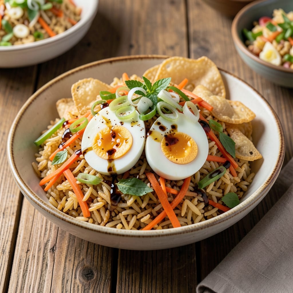 Boiled Egg Fried Rice Recipe: Wonton-Crusted Bites With Silky Yolk Rivers