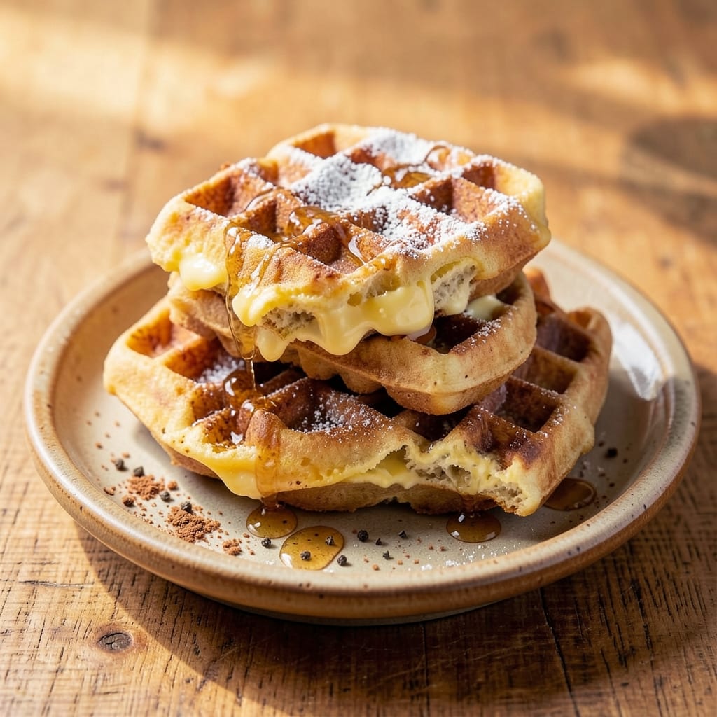 Banana Egg Waffles Recipe: Fluffy Stacks With Caramelized Sweetness