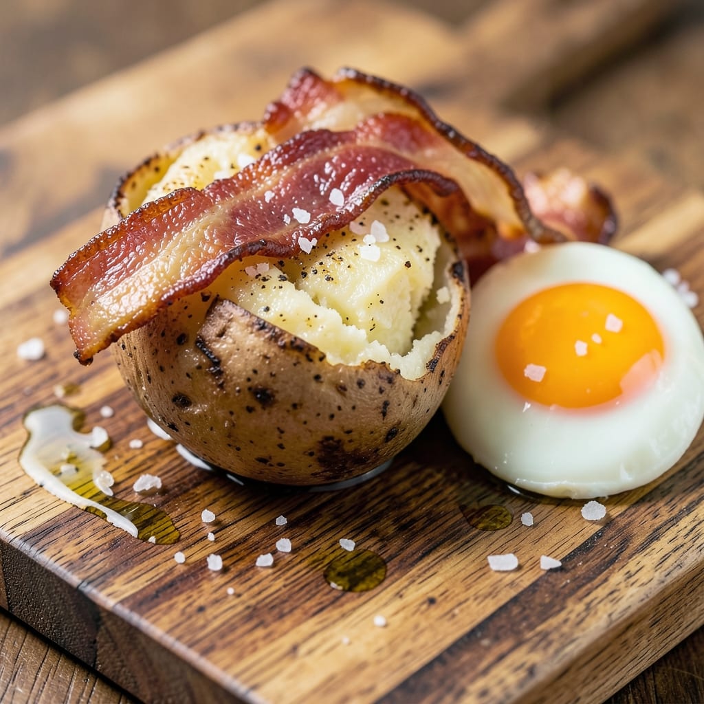 Bacon Egg and Potato Recipe: Crispy Hash Browns With Runny Yolk Magic