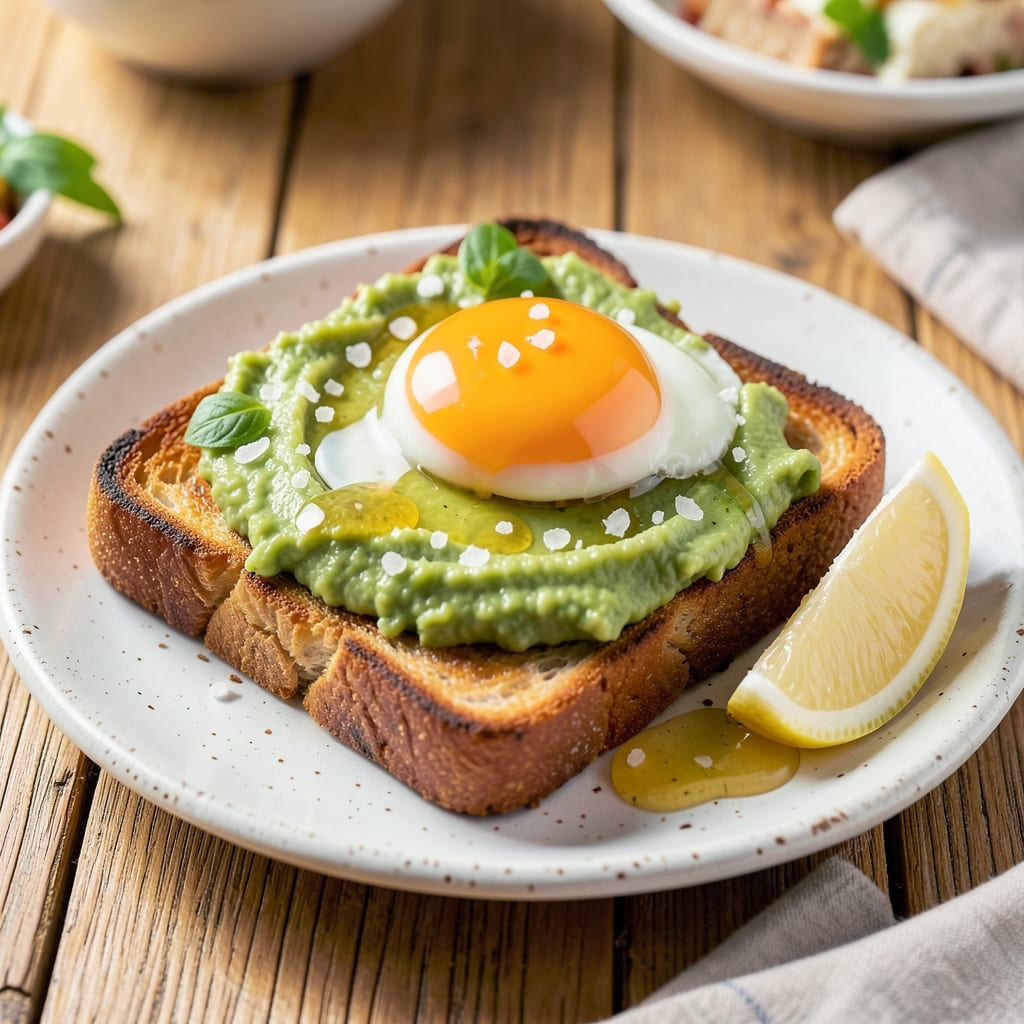 Avocado Egg Toast Breakfast Recipe: Crispy Toast and Silky Yolk Rivers