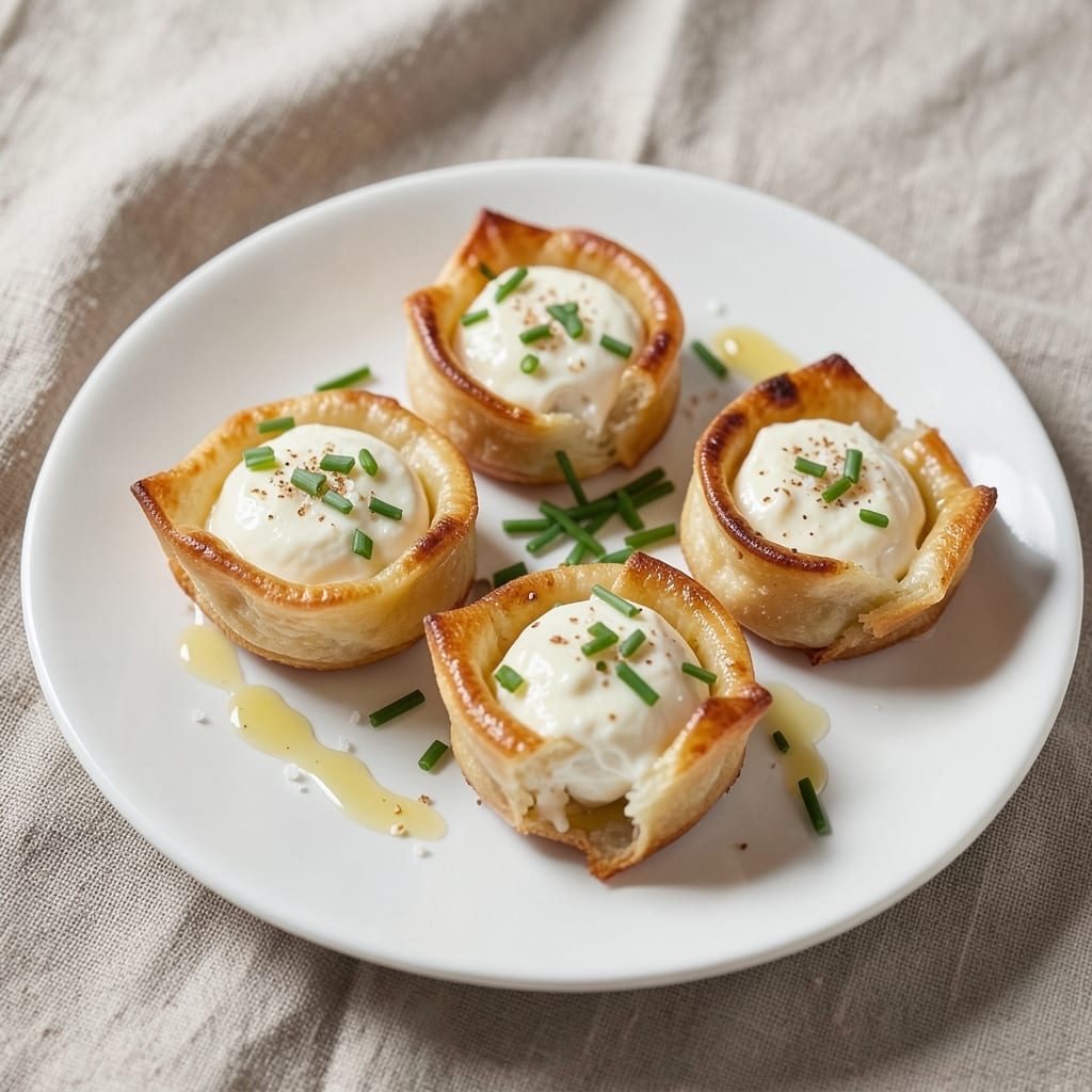Cottage Cheese Egg Bites Recipe: Crispy Wonton Cups With Golden Yolk Hearts