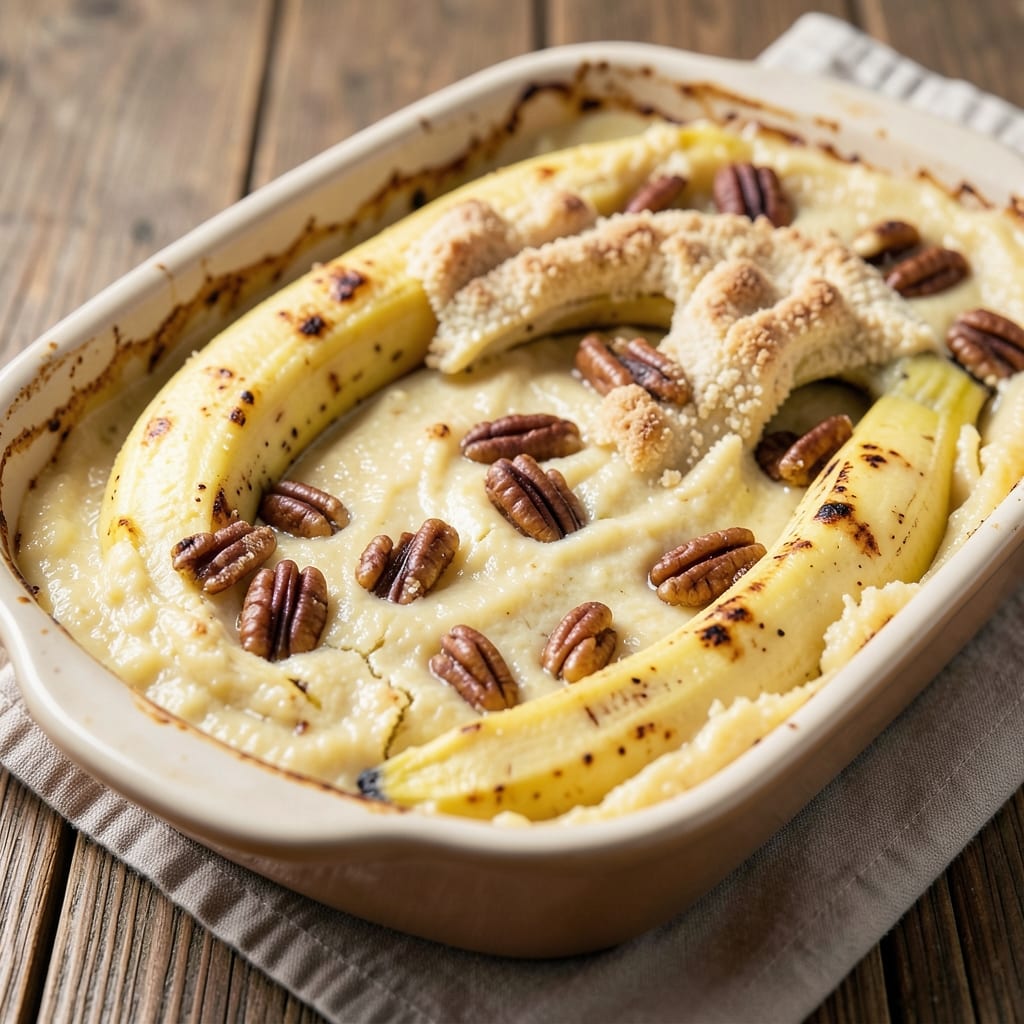 Banana Egg Bake Recipe: Golden Crust, Silky Egg Ribbons Inside