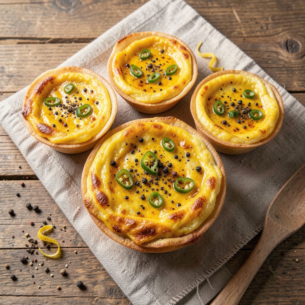 Desi Egg Omelette Recipe: Spiced Yolk Magic With Crispy Wonton Cups