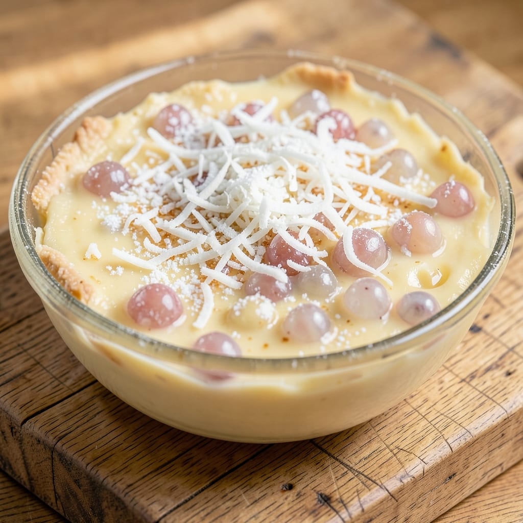 Buko Pie Egg Recipe: Silky Coconut Cream With Nata DE Coco Crunch