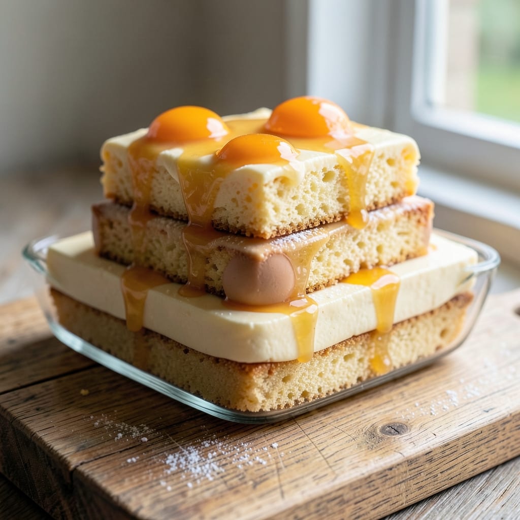 Boiled Egg Cakes Recipe: Silky Yolk Hearts in Crispy Layers